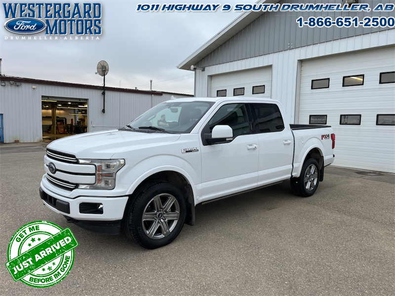 Used Crew Cab 2018 Ford F-150 LARIAT Oxford White