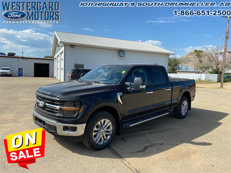 Used Crew Cab 2024 Ford F-150 W3L Agate Black Metallic