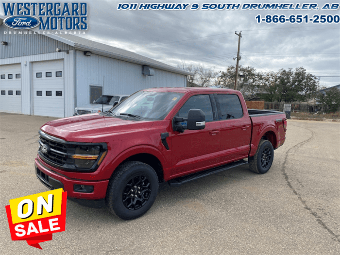 Used Crew Cab 2024 Ford F-150 W3L Rapid Red Metallic Tinted Clearcoat