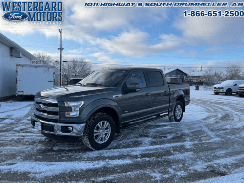 Used Crew Cab 2015 Ford F-150 LARIAT Magnetic Grey