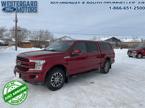 Used Crew Cab 2018 Ford F-150 LARIAT Red