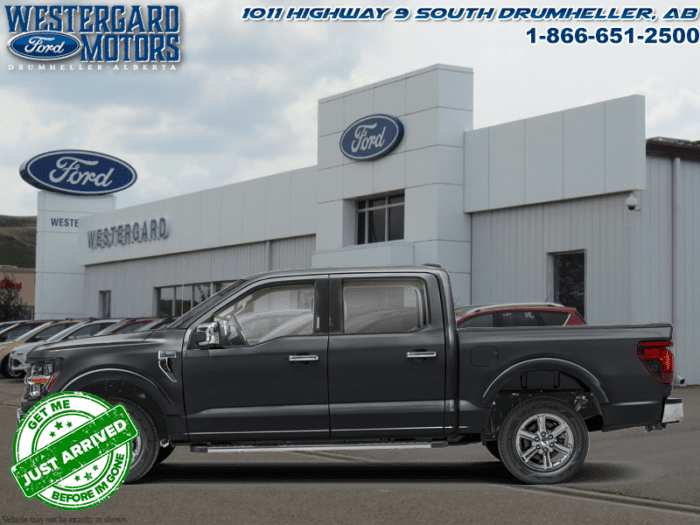 Used Crew Cab 2025 Ford F-150 W3L Agate Black Metallic