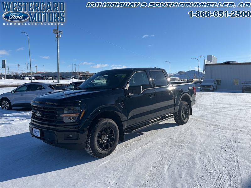 Used Crew Cab 2025 Ford F-150 W3L Agate Black Metallic